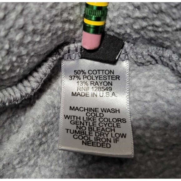 AVIATOR NATION Prism Split Neck Hoodie Grey Embroidered Logo Pullover Sweatshirt - Picture 10 of 11